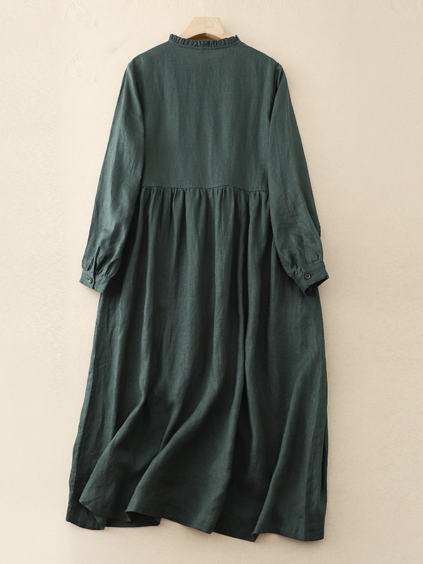 Casual Loose Cotton Linen Long - Casual Loose Linen Shirt Dress recension och pris