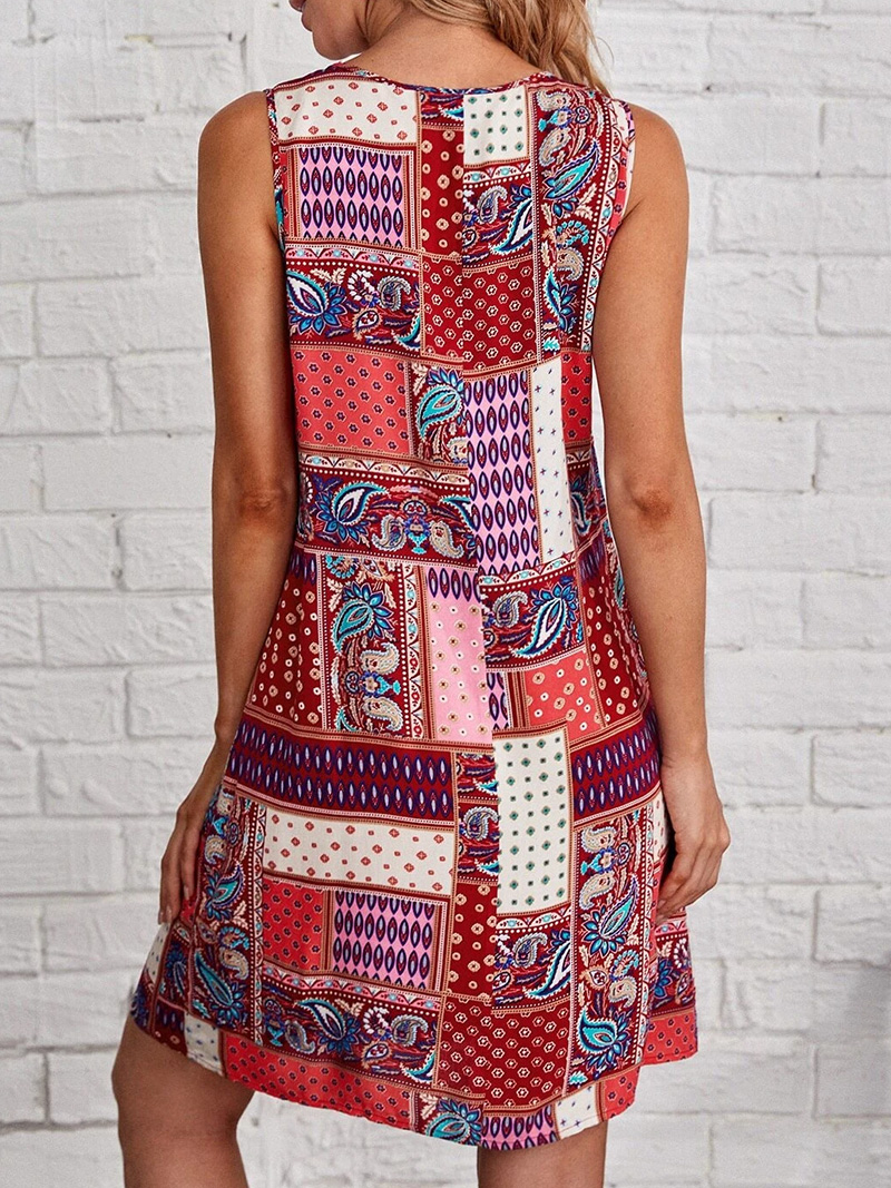 Women's Sleeveless Dress Boho  - Boho Summer Beach Maxi Dress recension och pris