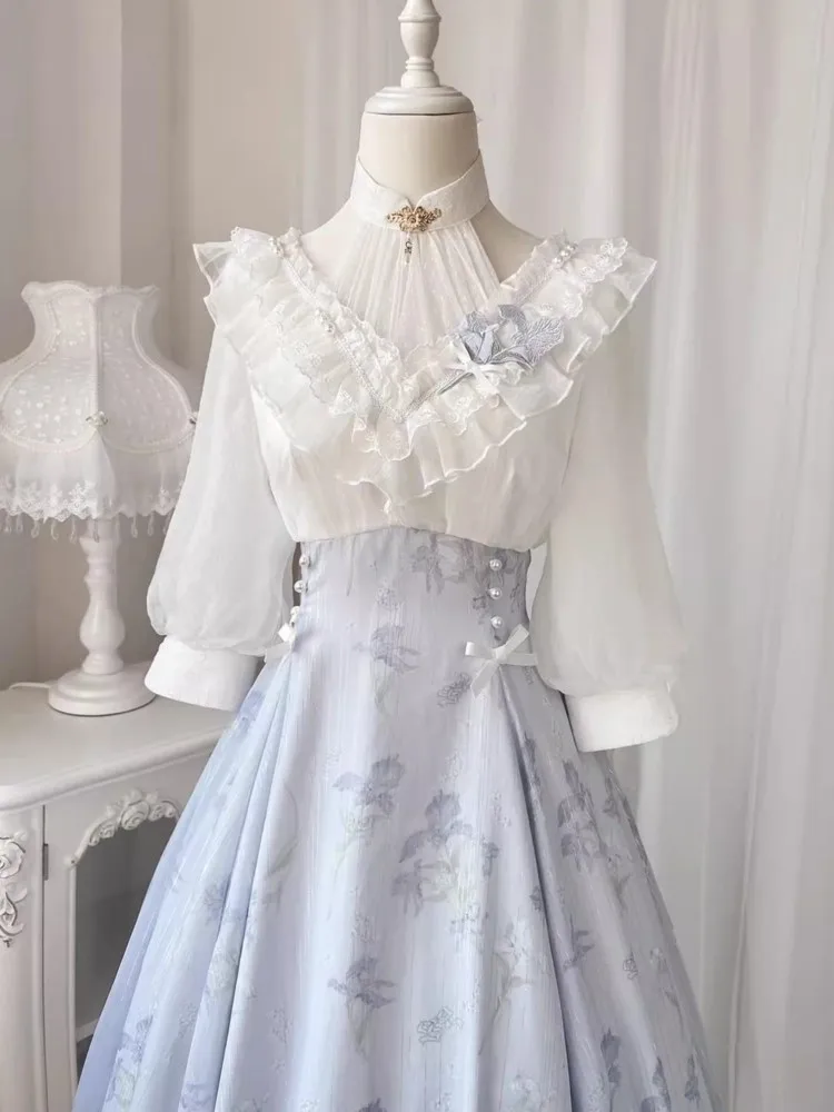 Elelgant Women Summer French V - French Vintage Floral Midi Dress recension och pris