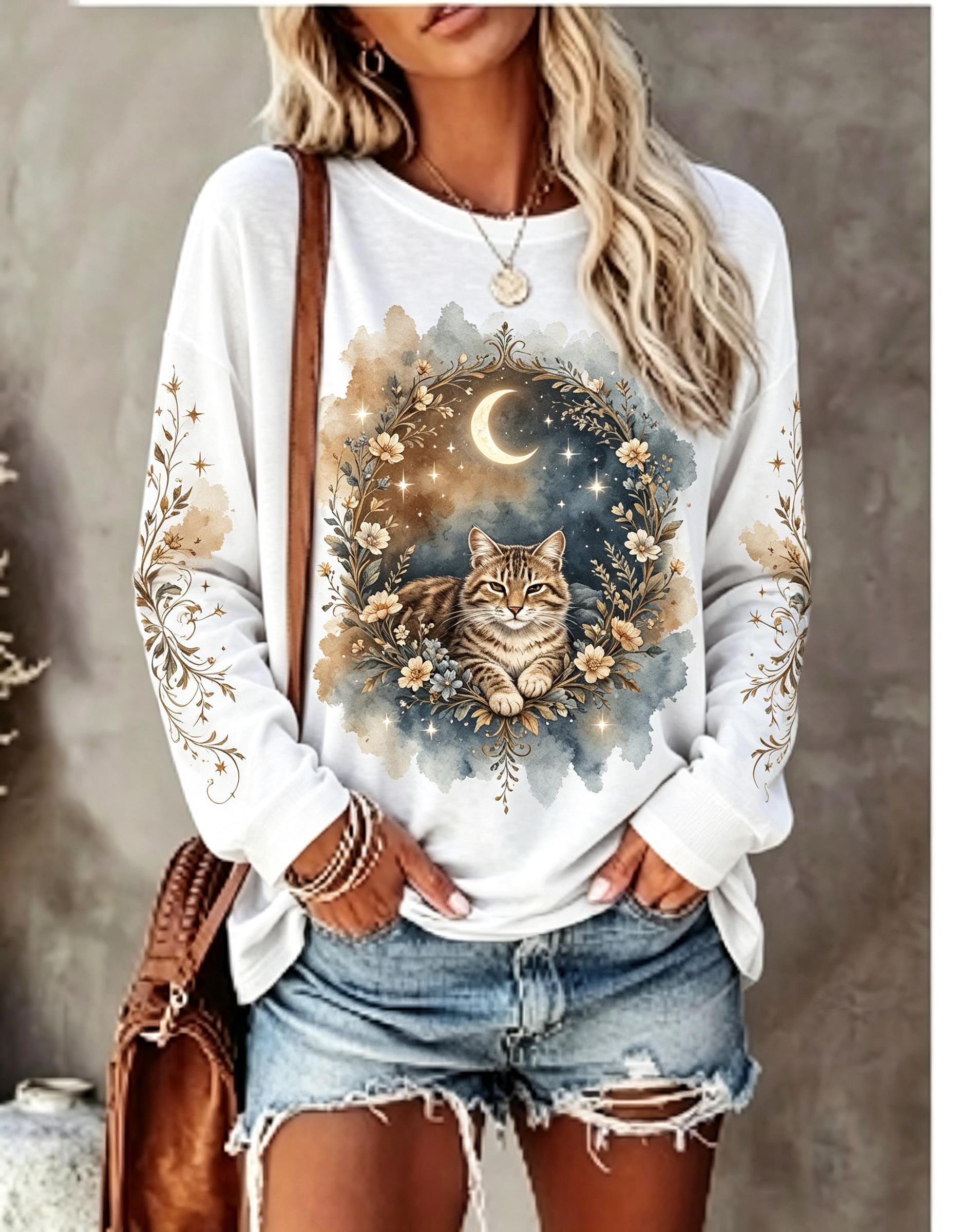 Women Long Sleeve T Shirt Howl - Blouses recension och pris