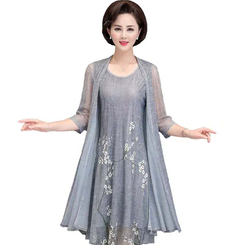 summer cotton linen 2 piece se - French Vintage Floral Midi Dress recension och pris